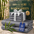 DECOLURE 100% Viscose Derived from Bamboo Sheets King Size, Luxury 6 Pc Set by DECOLURE