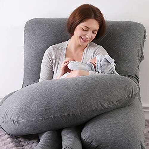 Elover U Shaped Pregnancy Pillow, Full Body Maternity Support - Image 2