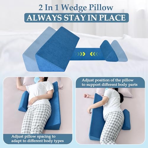 NEPPT Wedge Pillow Body Position Wedges Back Positioning Elevation Pillow Case - Image 4