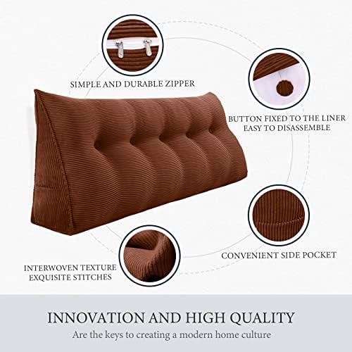 Fully Stuffed Thicken Headboard Pillow Queen Padded Headboard Soft and Firm - Image 3