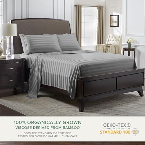 Pure Bamboo King Sheets, Genuine 100% Organic Viscose Derived from Bamboo Bed - Image 2