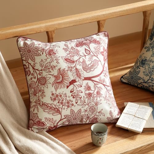 ISAENNE Designer Linen Square Throw Pillow Cover - Image 3