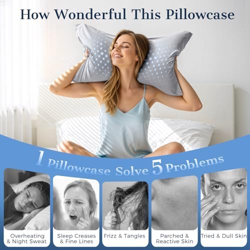 Cooling Pillow Cases 2 Pack King Size Cooling Pillowcases - Image 4