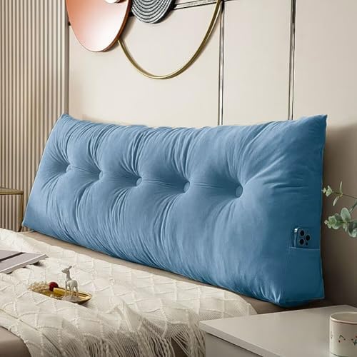 Wedge Headboard Pillow Twin XL, College Dorm Essentials Bed Reading by Unknown