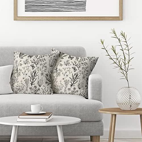 AEIOAE Spring Pillow Covers 20x20 Inch Set of 2, Seasonal Floral Outdoor - Image 3