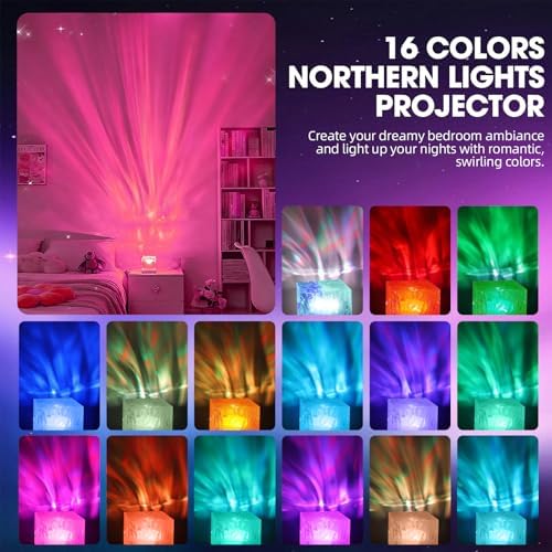 Northern Galaxy Light Projector with Remote, 16 Color Night Light for Room - Image 2