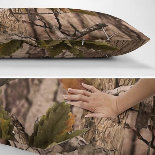 Hunting Camo Body Pillow Pillowcase Brown Camouflage Long Body Pillow Cover - Image 4
