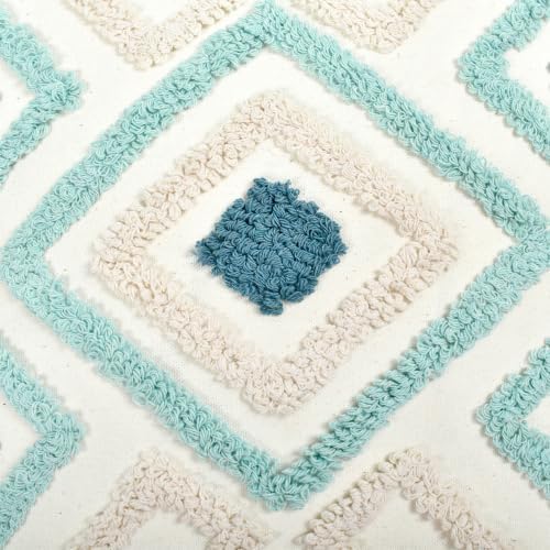 Boho Throw Pillow Covers 20x20 Tufted Tassels - Image 3