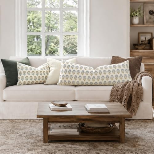 Vintage Botanical Lumbar Pillow Cover 14x36 Pack of 1, Double-Sided Floral - Image 2