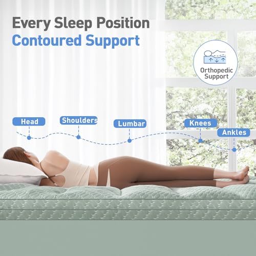 Dual Layer 3 Inch Memory Foam Mattress Topper Twin XL Size, 2 Inch Gel Memory - Image 3