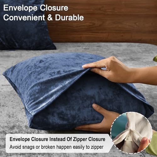 PHF Truly Velvet Pillowcases King Size 20" x 36", No Insert - Image 5