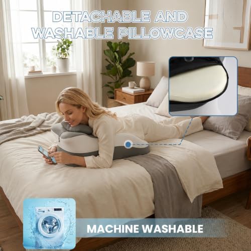 Memory Foam Ergonomic Reading Pillow - Image 7