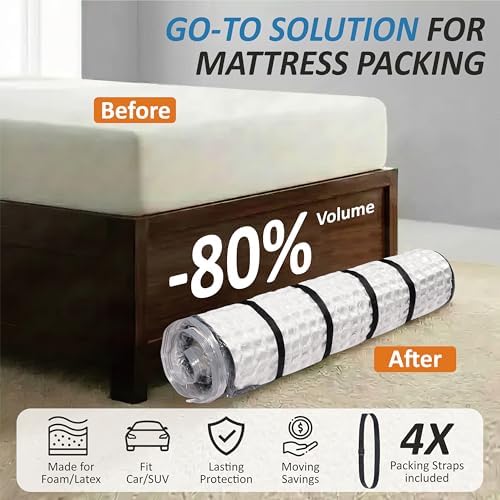 Foam Mattress Vacuum Bag with 4 Adjustable Straps, Queen/Full/Full-XL - Image 2