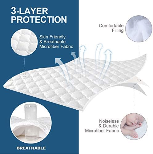 Queen Air Mattress Pad Cover Thick Quilted Topper Fits Inflatable Matresss - Image 3