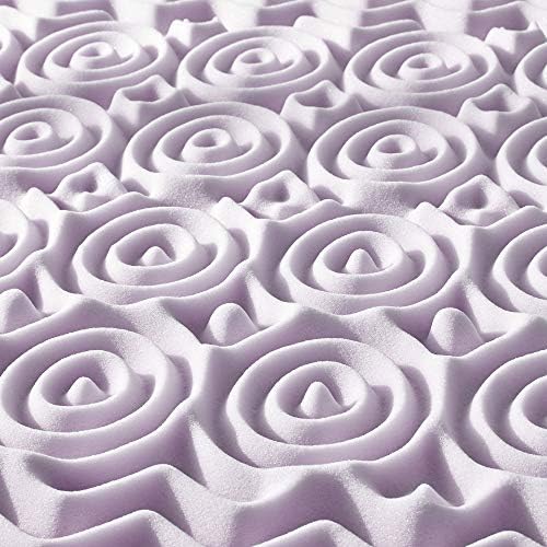 Mellow 3 Inch 5-Zone Memory Foam Mattress Topper, Soothing Lavender Infusion - Image 3