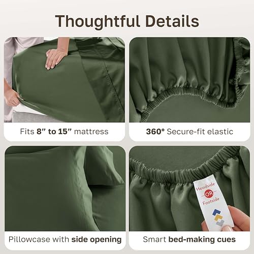 California Design Den Luxury 600 Thread Count Twin XL Sheets - Image 4