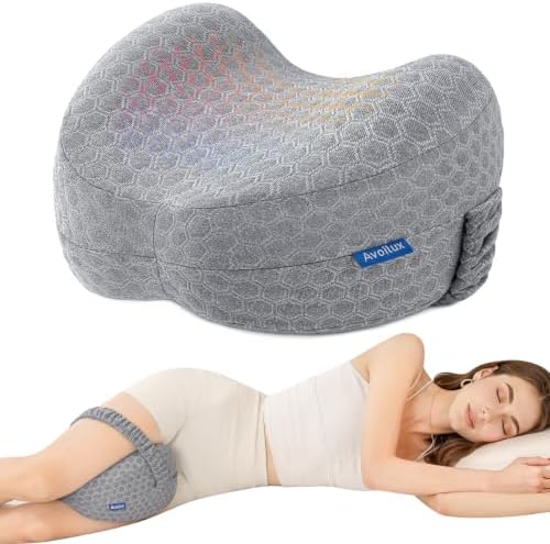 Side Sleeper Heart-Shaped Knee Pillow, Memory Foam Leg Positioning Pillow by Unknown