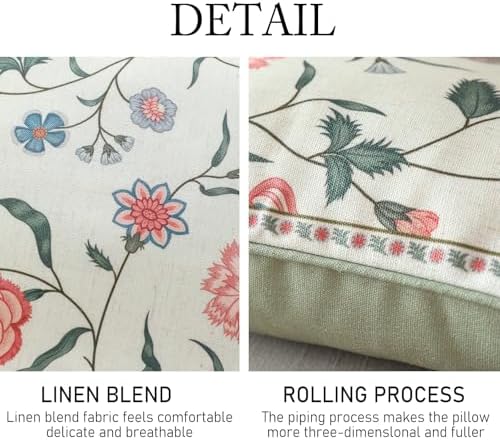 ISAENNE Designer Linen Throw Pillow Cover - Image 4