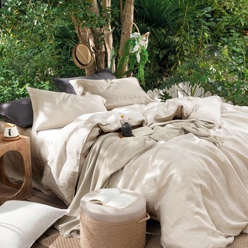 CHUFFED 100% French Linen Pillowcases Standard Size Set of 2 Linen Pillow Cases - Image 7