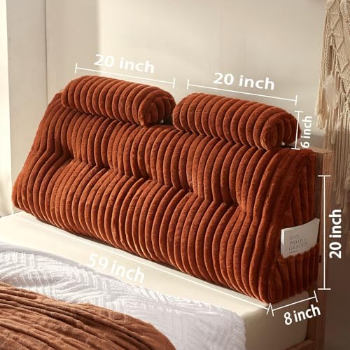 Rycwola Faux Fur Headboard Pillow - Image 2