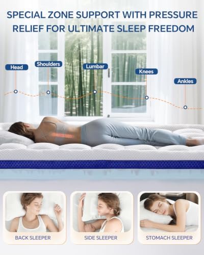 BEDELITE Dual Layer Queen Size Memory Foam Mattress Topper - Image 4