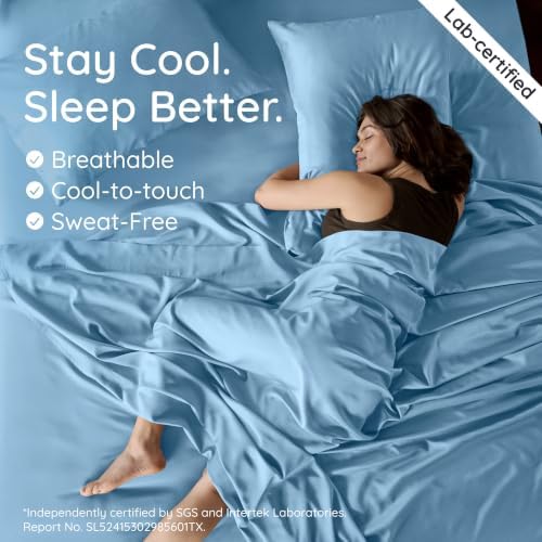 Bambaw 4pcs King Size Sheets Set – 100% Viscose Derived from Bamboo Sheets - Image 3