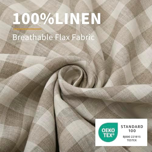 CHUFFED 100% French Linen Pillow Cases King Size Set of 2, Stone Washed Flax - Image 2