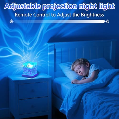 Galaxy Projector for Bedroom with Northern Lights Effect - 16 Color Changing Dimmable Mood Light with Dynamic Ripple, Remote Control, Night Light Projector for Kids Teens Adults Room Decor Gift - Image 6