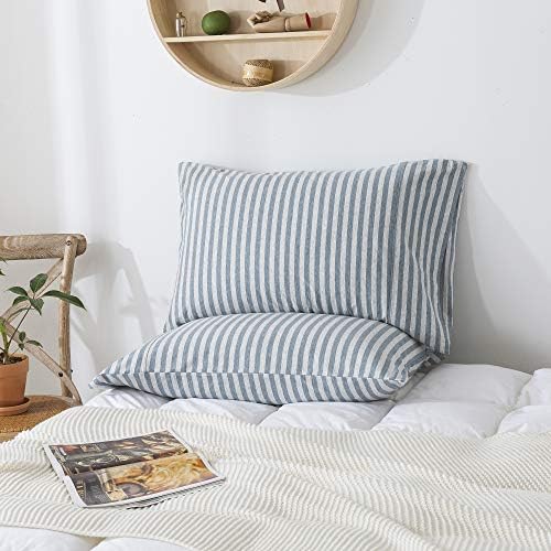 H HOUSEHOLD 100% Jersey Knit Cotton King Size Pillowcases Set of 2, Super Soft - Image 2