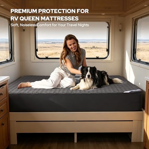 BEDLORE Waterproof RV Queen Size Mattress Protector, Deep Pocket Fit - Image 3