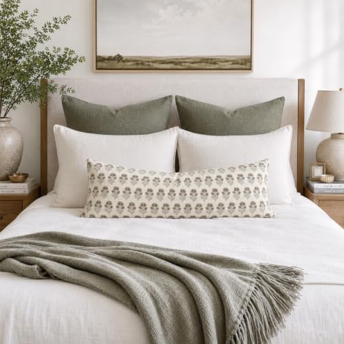 Vintage Botanical Lumbar Pillow Cover 12X20 Pack of 1, Double-Sided Floral - Image 5
