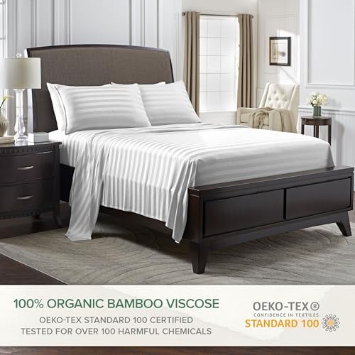 Pure Bamboo Split King Sheets, Genuine 100% Organic Viscose Derived from Bamboo - Image 2
