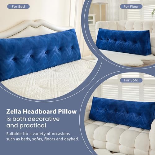 Zelladorra Headboard Pillow Queen, Triangular Wedge Pillow Headboard - Image 5
