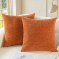 CaliTime Fall Decorative Throw Pillow Covers 20 X 20 Inches Burnt Orange by CaliTime