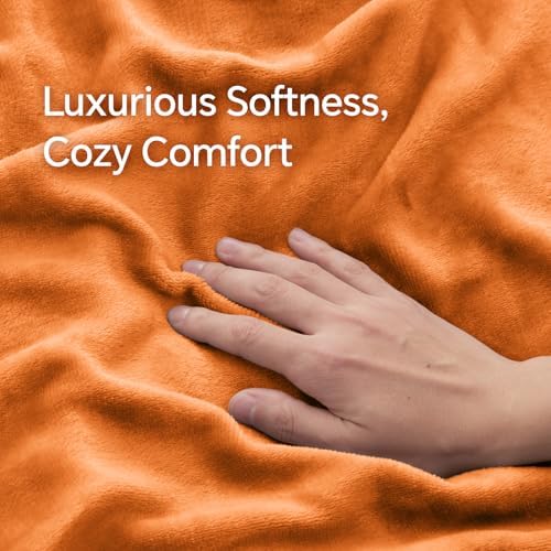 BEDELITE Flannel Pillowcases Standard Set of 2, Burnt Orange, 20x26 Inches - Image 4