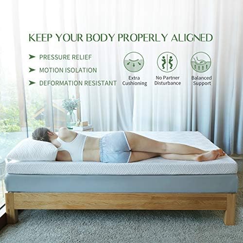 Novilla 2 Inch Gel Memory Foam Mattress Topper - Image 4