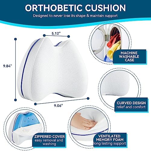 Knee Pillow for Side Sleepers Hip Pain, Leg Pillow for Side Sleeping - Image 2