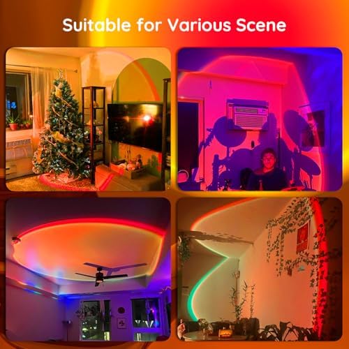 Neroupe Sunset Lamp Projector with APP Control Multicolor Changing Lights - Image 2