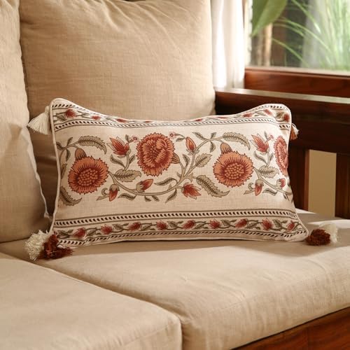 ISAENNE Designer Vintage French Linen Throw Pillow Cover - Image 2