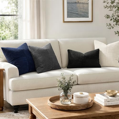 MIULEE Grey Decorative Throw Pillow Covers - Image 4