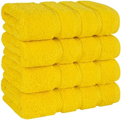 American Soft Linen 100% Cotton Luxury Turkish Towels, 4 PC Hand Towel Set by AmericanSoftLinen