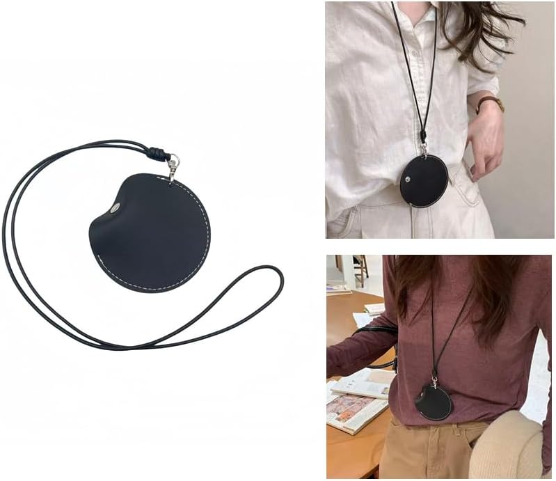 HORNO 1 Pcs Black Soft Leather Earplugs Case Pendant - Image 3