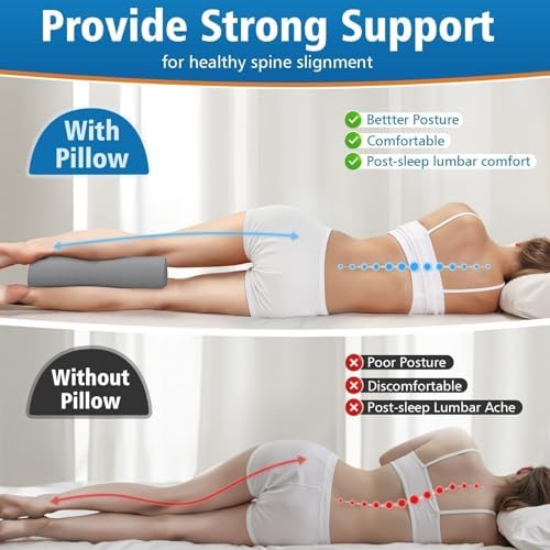 Knee Pillow for Side Sleepers, Leg Pillow for Back & Sciatica Pain - Image 6