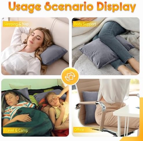 1 MIDDLE ONE 2 Pack Small Pillow, 16 X 12 Inches, Memory Foam Mini Pillow - Image 5