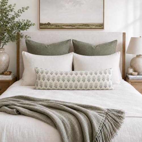 Vintage Botanical Lumbar Pillow Cover 12X20 Pack of 1, Double-Sided Floral - Image 5