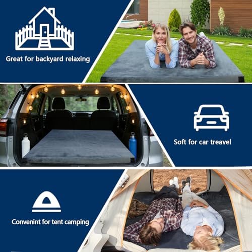 CYMULA Memory Foam Camping Mattress Pad, Sleeping Mat, Portable Roll Up Mattress - Image 4