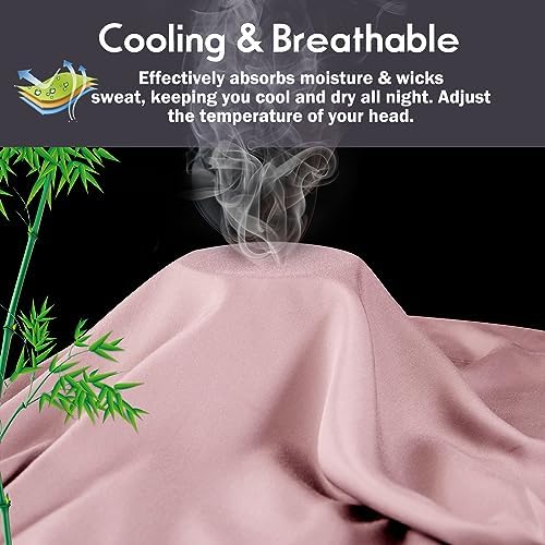 Pillowcases King Size 2 Pack, Cooling Viscose from Bamboo Pillow Cases - Image 3