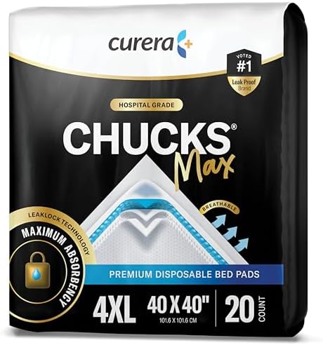 Chucks® MAX Hospital Bed Pads Disposable Adult by Curera