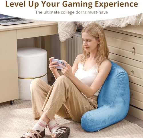 Sasttie Reading Pillow for Bed, Back Pillow for Sitting Up - Image 5
