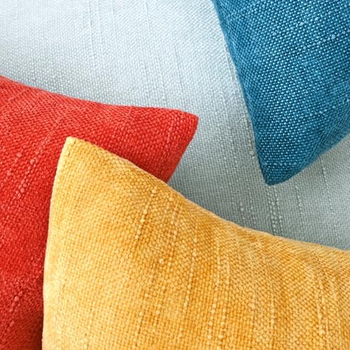 Set of 4 Soft Textured Decorative Throw Pillow Covers 22x22 Inch Cozy Farmhouse - Image 6